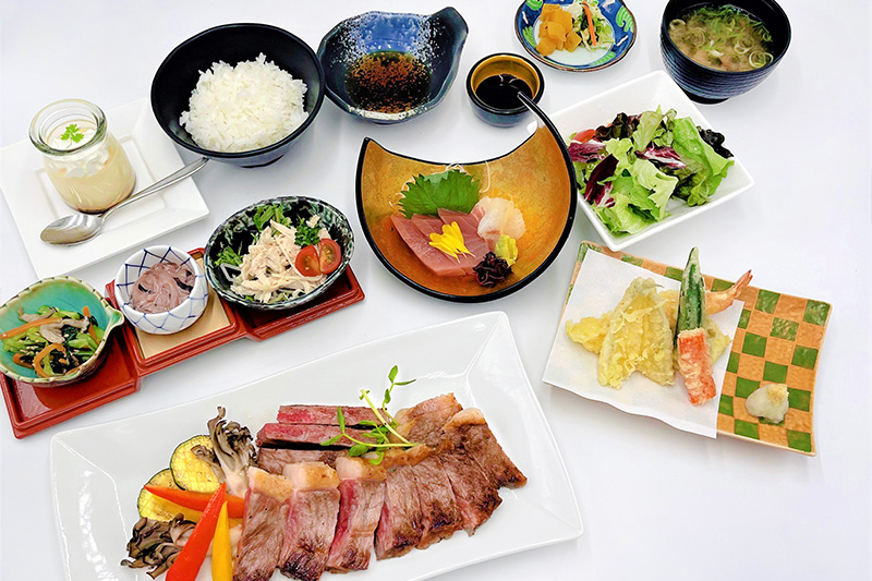 一志温泉食事/国産牛ステーキコース